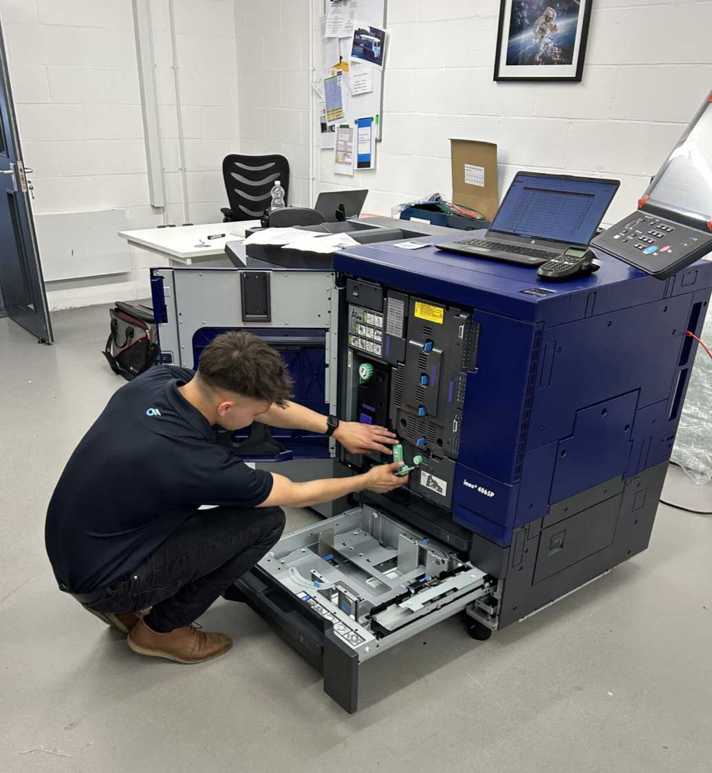 Fixing photocopier