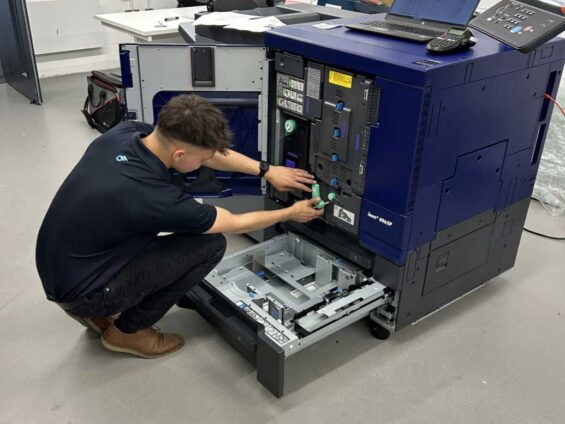 Fixing photocopier